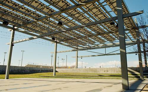Modern BC clean technology and manufacturing facility with solar panels and eco-friendly operations