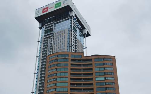 Yellowknife business district skyline with office buildings and northern entrepreneurs